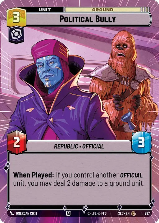 Political Bully (Hyperspace Foil) (997) [Secrets of Power]