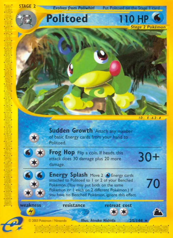 Politoed (25/144) [Skyridge] - Pokemon Single