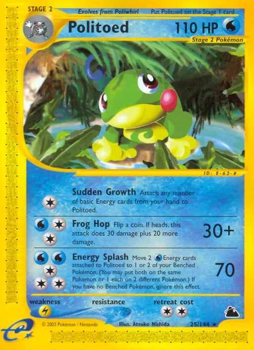 Politoed (25/144) [Skyridge] - Pokemon Single