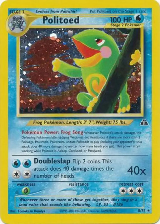 Politoed (8/75) [Neo Discovery Unlimited] - Pokemon Single