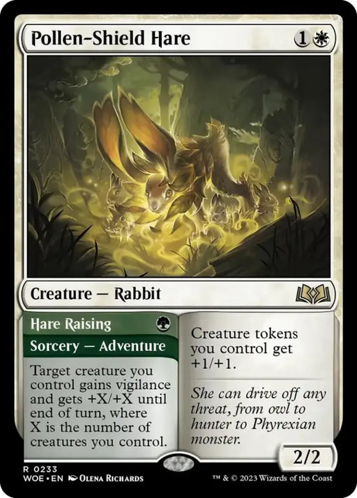 Pollen-Shield Hare // Hare Raising [Wilds of Eldraine] - MTG Single