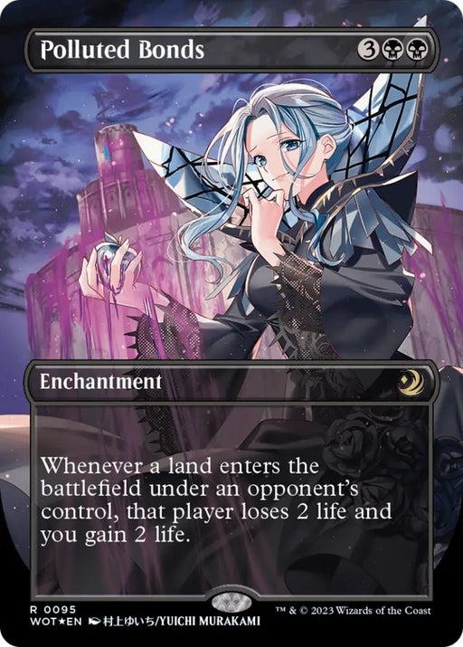 Polluted Bonds (Anime Borderless) (Confetti Foil) [Wilds of Eldraine: Enchanting Tales] - MTG Single