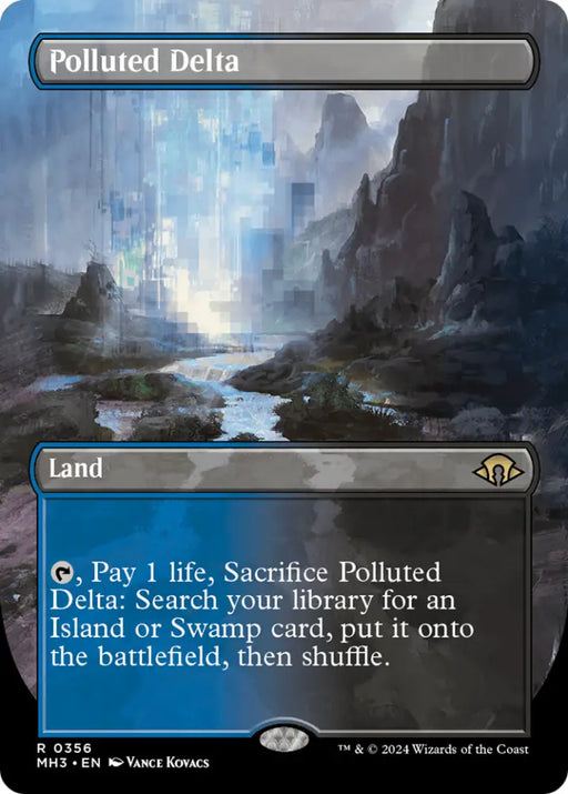 Polluted Delta (Borderless) [Modern Horizons 3] - MTG Single
