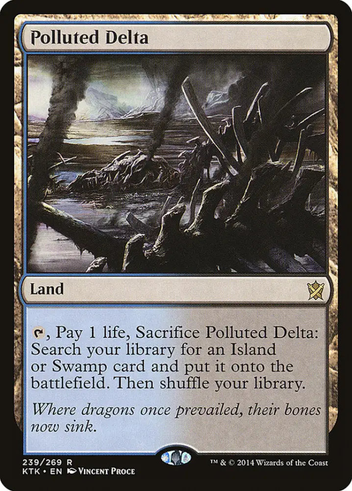 Polluted Delta [Khans of Tarkir] - MTG Single