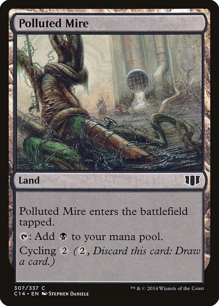 Polluted Mire [Commander 2014] - MTG Single