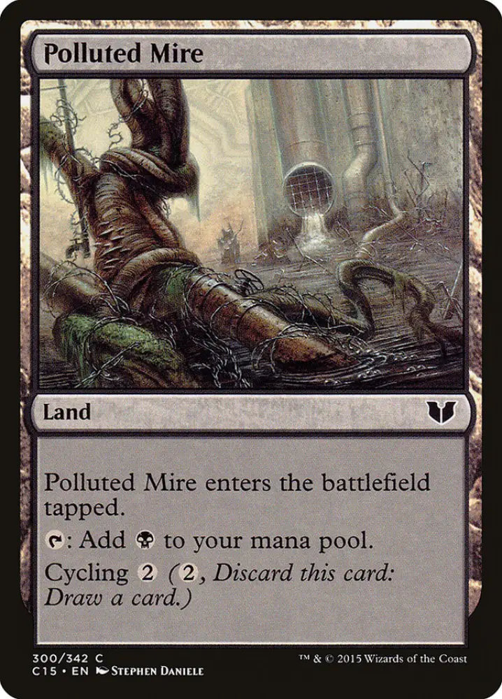 Polluted Mire [Commander 2015] - MTG Single