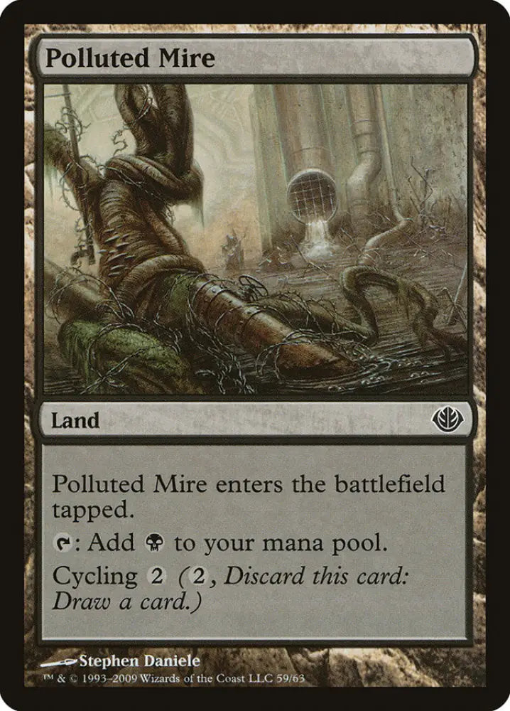 Polluted Mire [Duel Decks: Garruk vs. Liliana] - MTG Single