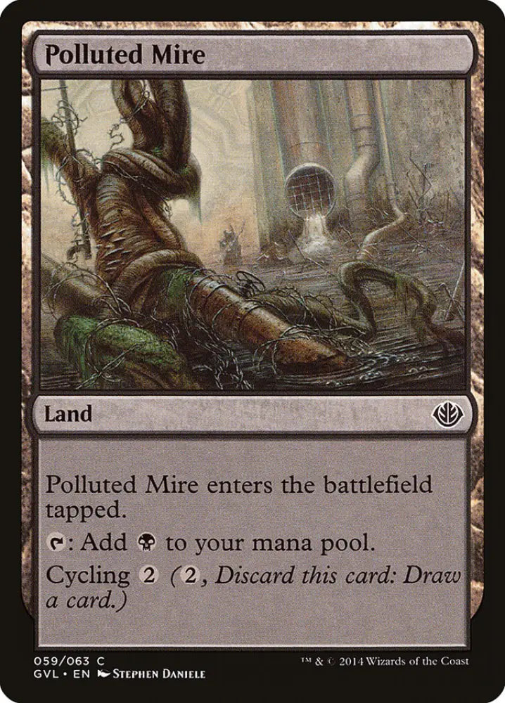 Polluted Mire (Garruk vs. Liliana) [Duel Decks Anthology] - MTG Single