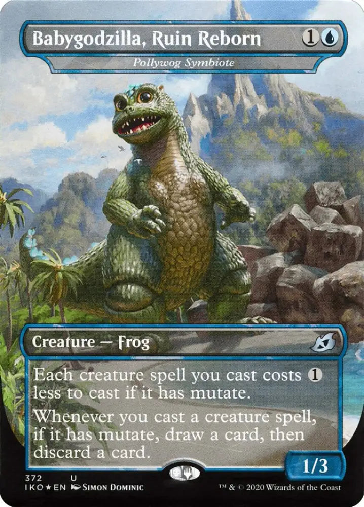Pollywog Symbiote - Babygodzilla Ruin Reborn (Godzilla Series) [Ikoria: Lair of Behemoths] - MTG Single