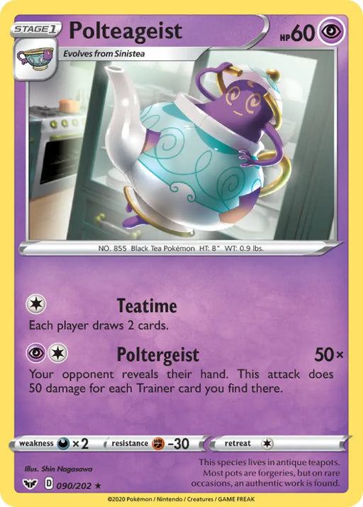 Polteageist (090/202) [Sword & Shield: Base Set] - Pokemon Single