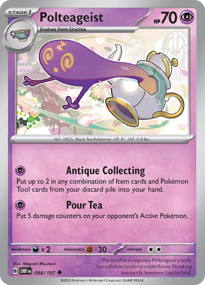 Polteageist (098/197) [Scarlet & Violet: Obsidian Flames] - Pokemon Single