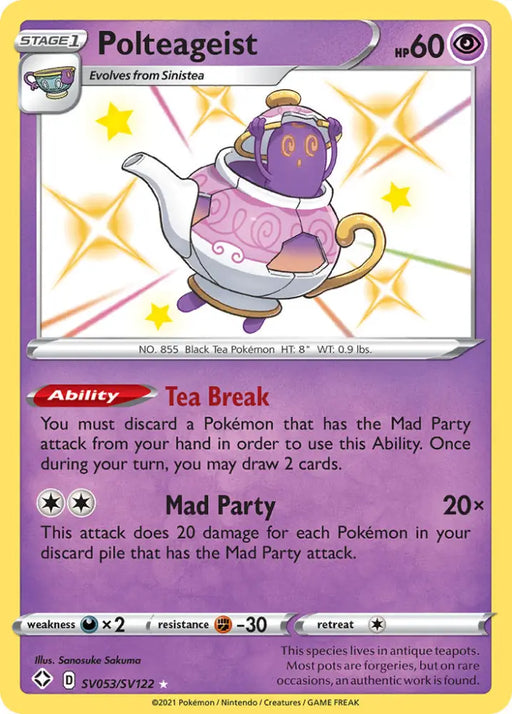 Polteageist (SV053/SV122) [Sword & Shield: Shining Fates] - Pokemon Single