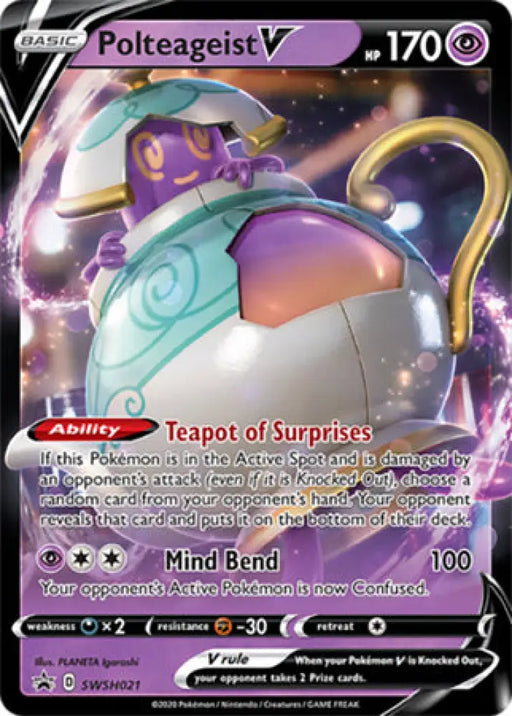 Polteageist V (SWSH021) [Sword & Shield: Black Star Promos] - Pokemon Single