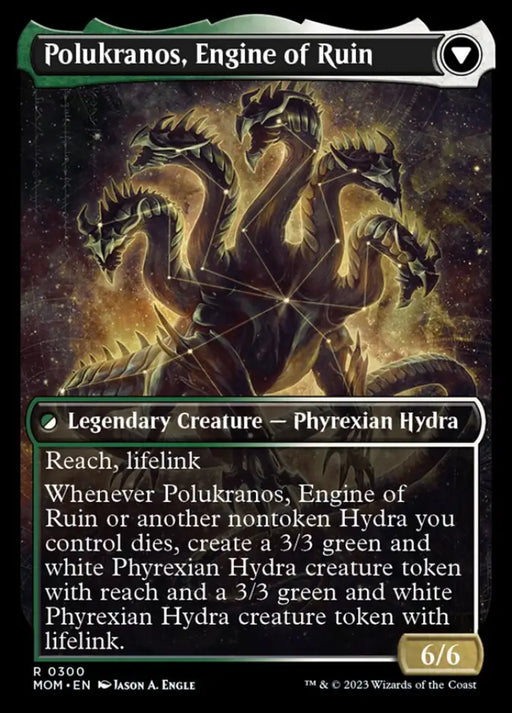 Polukranos Reborn // Polukranos Engine of Ruin (Showcase Planar Booster Fun) [March of the Machine] - MTG Single