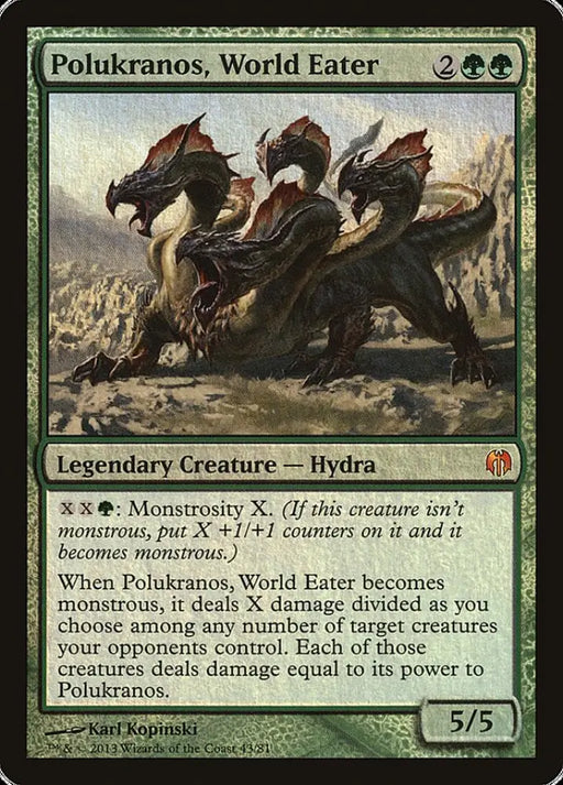 Polukranos World Eater [Duel Decks: Heroes vs. Monsters] - MTG Single