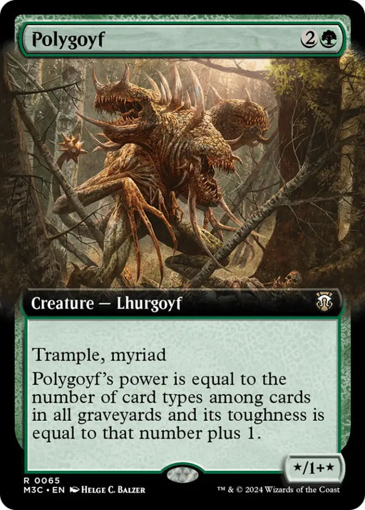 Polygoyf (Extended Art) [Modern Horizons 3 Commander] - MTG Single