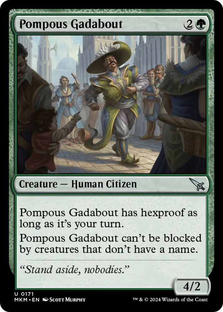 Pompous Gadabout [Murders at Karlov Manor] - MTG Single