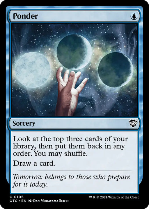 Ponder [Outlaws of Thunder Junction Commander] - MTG Single
