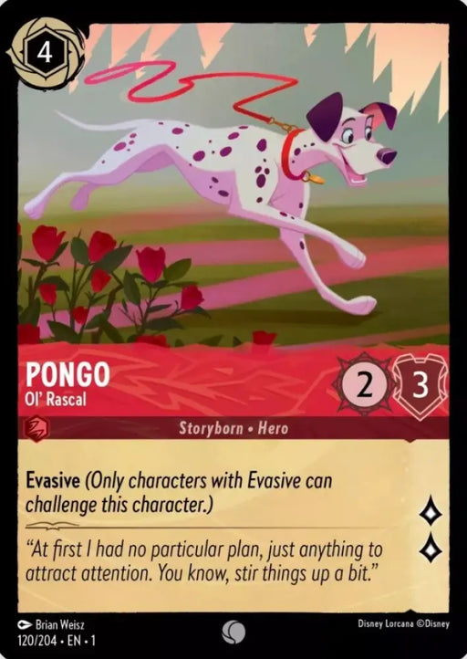 Pongo - Ol’ Rascal (120/204) [The First Chapter] - Lorcana Single