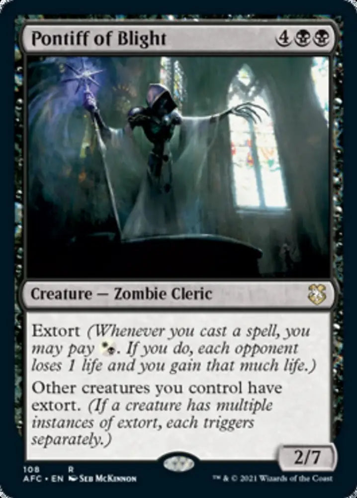 Pontiff of Blight [Dungeons & Dragons: Adventures in the Forgotten Realms Commander] - MTG Single
