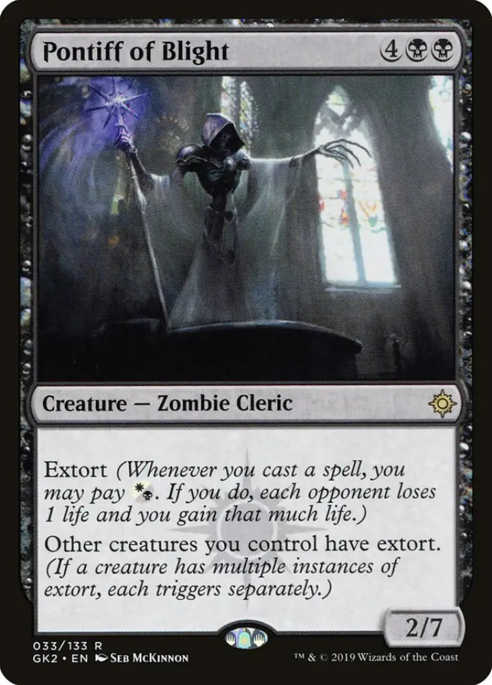 Pontiff of Blight [Ravnica Allegiance Guild Kit] - MTG Single