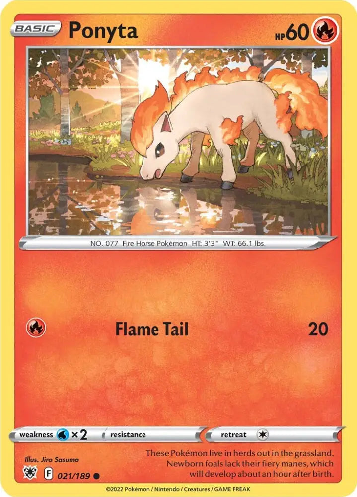 Ponyta (021/189) [Sword & Shield: Astral Radiance] - Pokemon Single