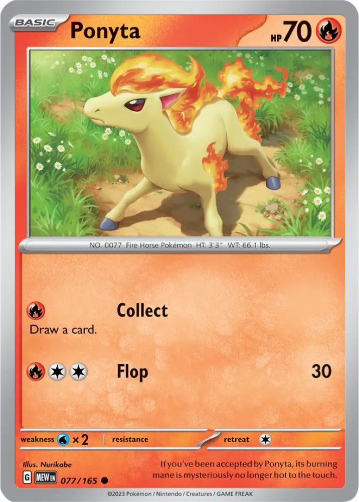 Ponyta (077/165) [Scarlet & Violet 151] - Pokemon Single