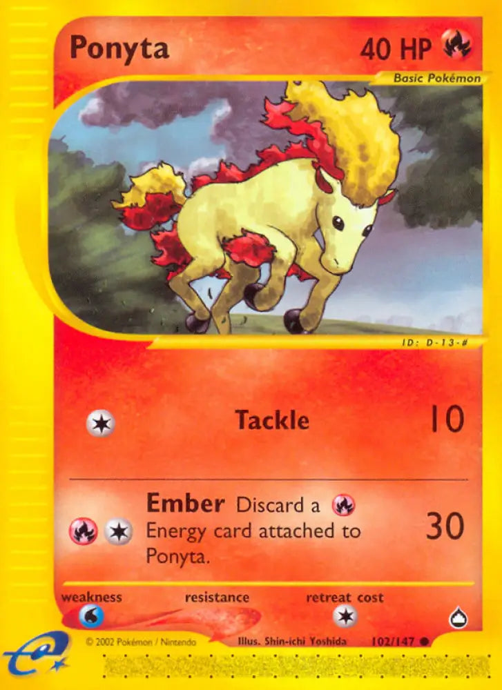 Ponyta (102/147) [Aquapolis] - Pokemon Single