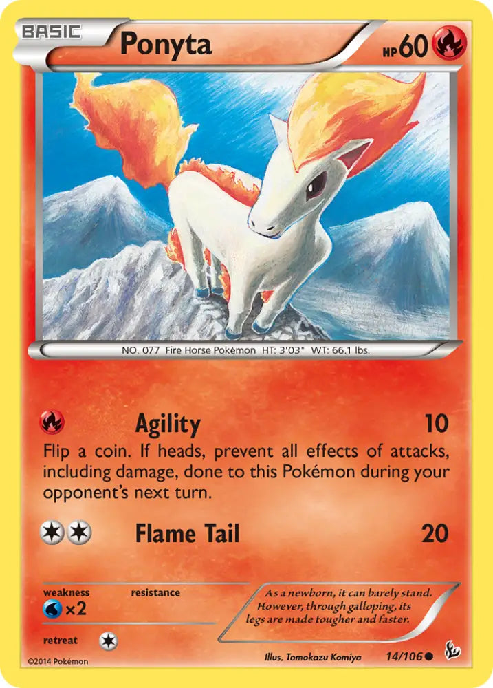 Ponyta (14/106) [XY: Flashfire] - Pokemon Single