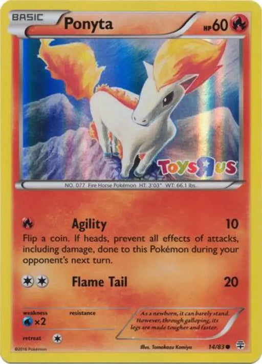 Ponyta (14/83) (Toys R Us Promo) [XY: Generations] - Pokemon Single