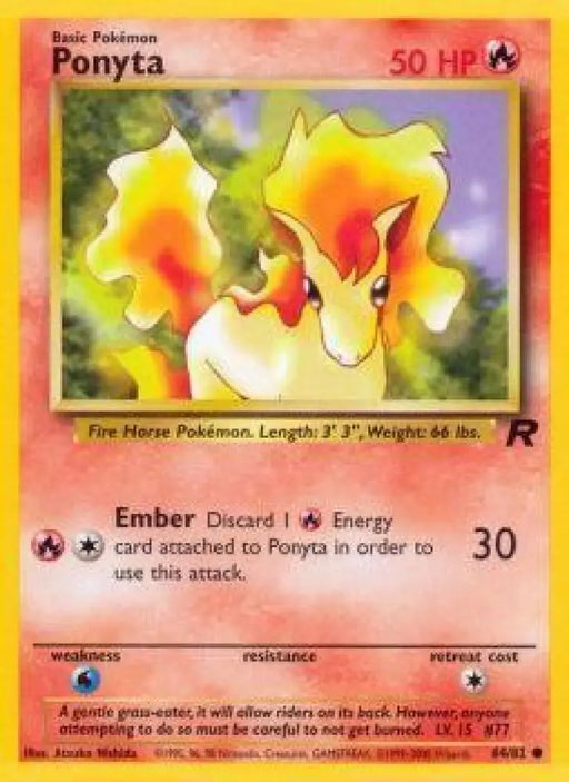 Ponyta (64/82) [Team Rocket Unlimited] - Pokemon Single