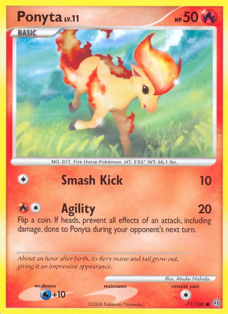 Ponyta (71/100) [Diamond & Pearl: Stormfront] - Pokemon Single