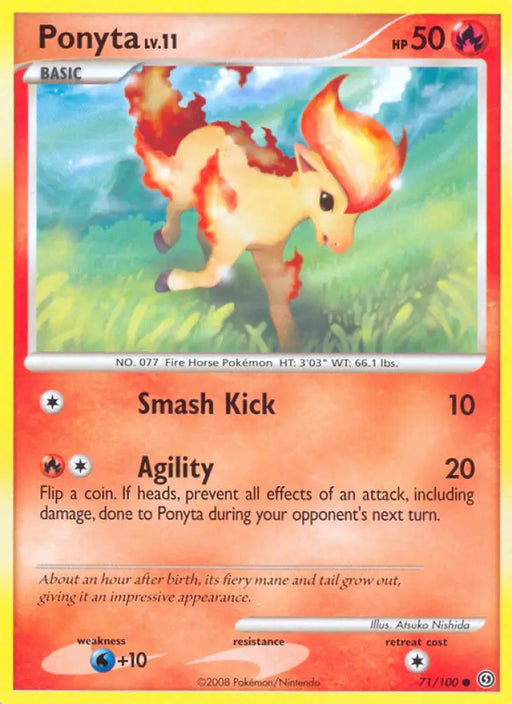Ponyta (71/100) [Diamond & Pearl: Stormfront] - Pokemon Single
