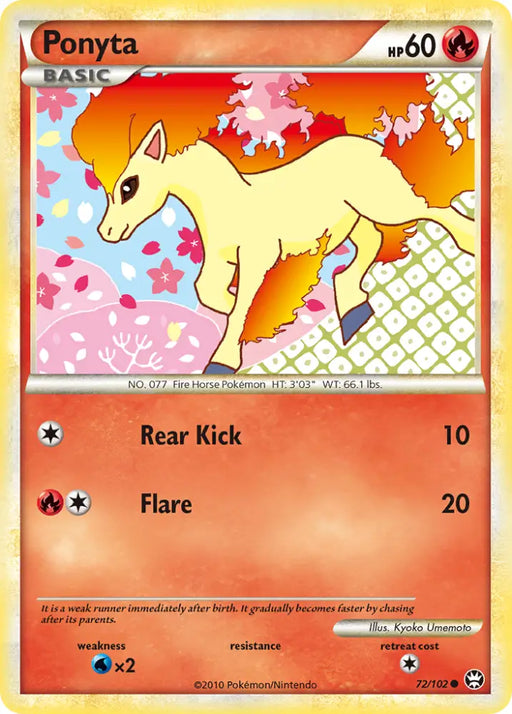Ponyta (72/102) [HeartGold & SoulSilver: Triumphant] - Pokemon Single