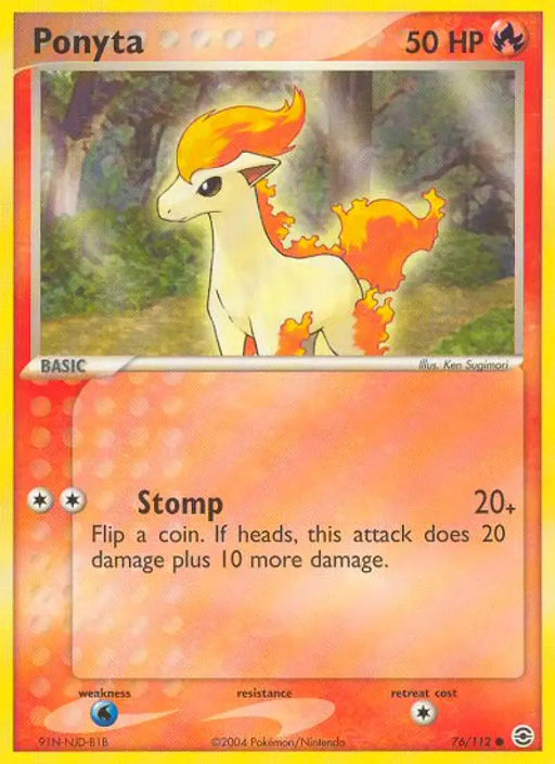 Ponyta (76/112) [EX: FireRed & LeafGreen] - Pokemon Single