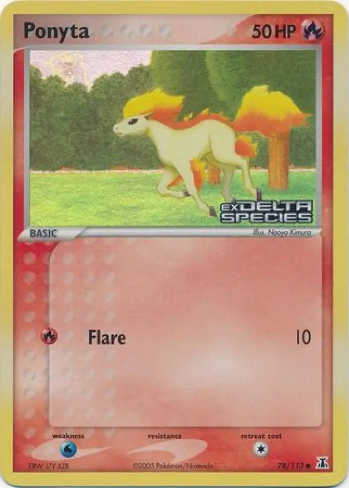Ponyta (78/113) (Stamped) [EX: Delta Species] - Pokemon Single