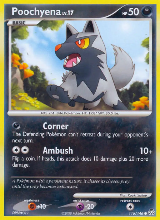 Poochyena (116/146) [Diamond & Pearl: Legends Awakened] - Pokemon Single