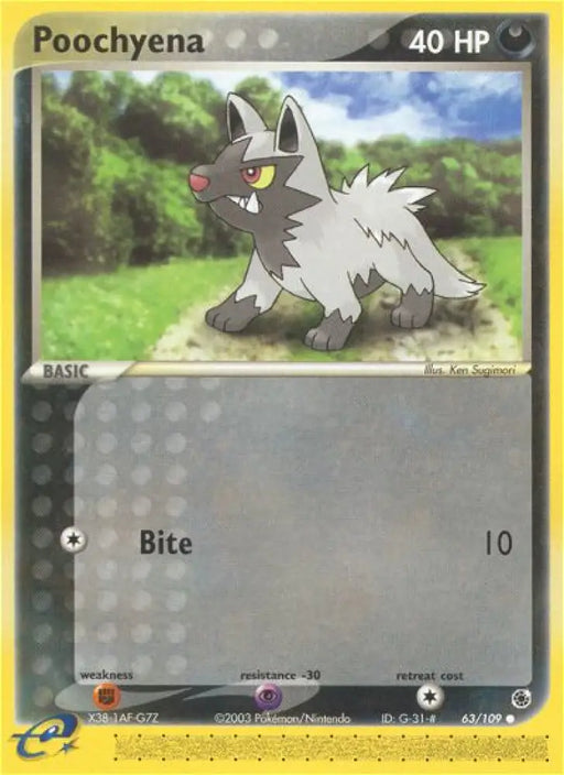 Poochyena (63/109) [EX: Ruby & Sapphire] - Pokemon Single