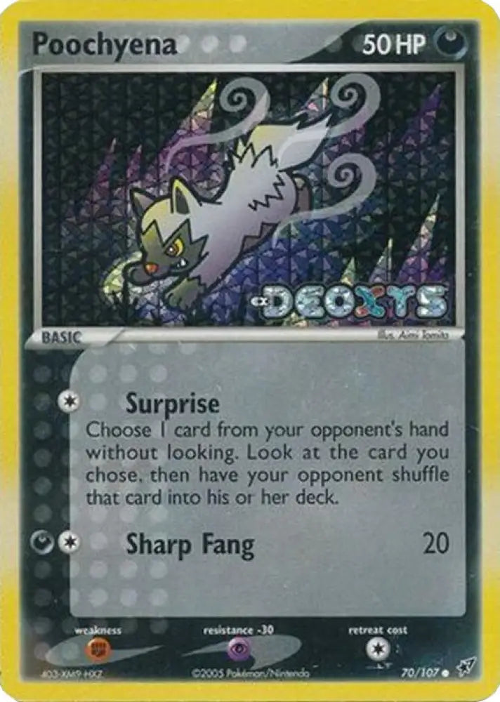 Poochyena (70/107) (Stamped) [EX: Deoxys] - Pokemon Single