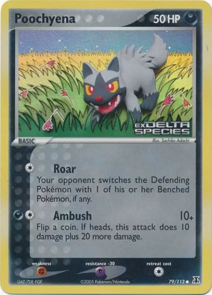Poochyena (79/113) (Stamped) [EX: Delta Species] - Pokemon Single