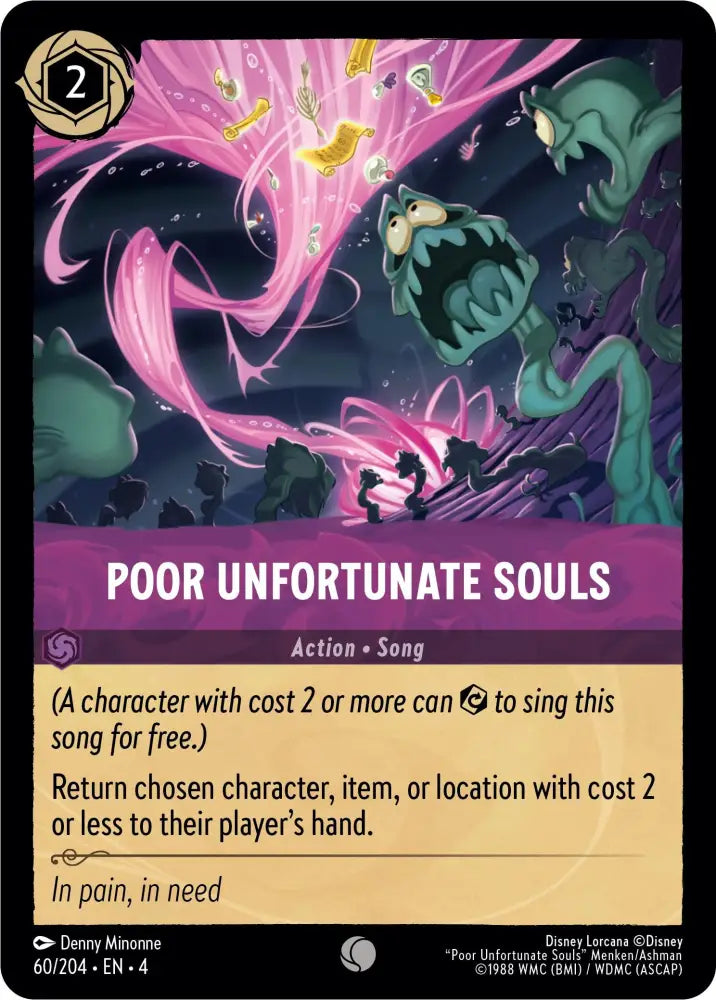 Poor Unfortunate Souls (60/204) [Ursula’s Return] - Lorcana Single
