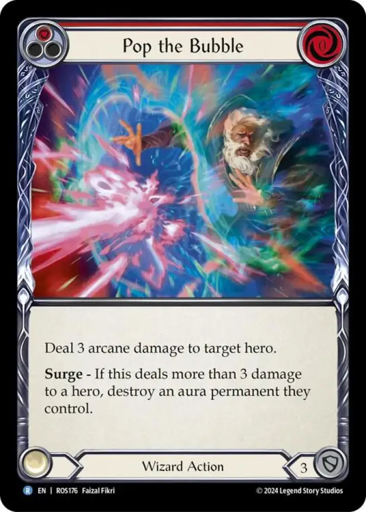Pop the Bubble (Red) [Rosetta] Rainbow Foil - Flesh And Blood Single