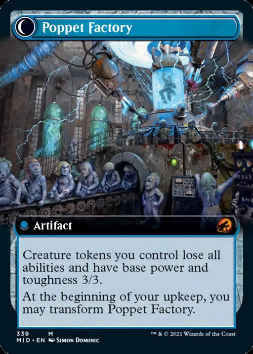 Poppet Stitcher // Poppet Factory (Extended Art) [Innistrad: Midnight Hunt] - MTG Single