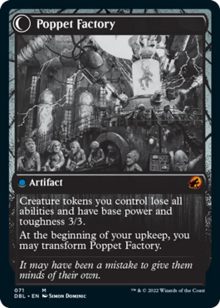 Poppet Stitcher // Poppet Factory [Innistrad: Double Feature] - MTG Single