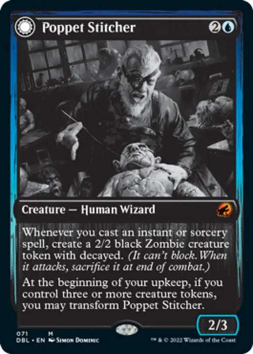 Poppet Stitcher // Poppet Factory [Innistrad: Double Feature] - MTG Single