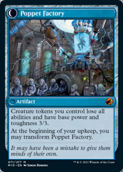 Poppet Stitcher // Poppet Factory [Innistrad: Midnight Hunt] - MTG Single