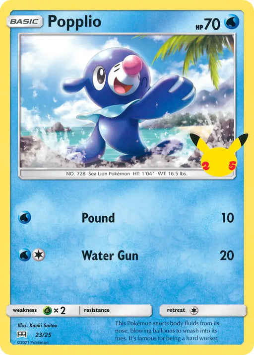 Popplio (23/25) [McDonald’s 25th Anniversary] - Pokemon Single