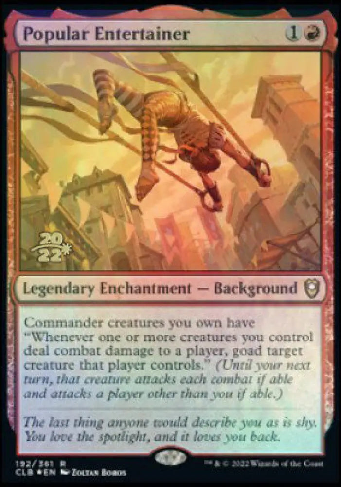 Popular Entertainer [Commander Legends: Battle for Baldur’s Gate Prerelease Promos] - MTG Single