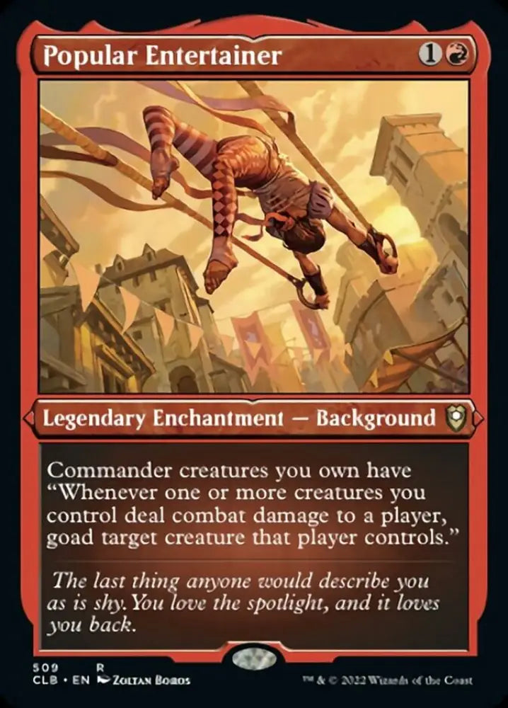Popular Entertainer (Foil Etched) [Commander Legends: Battle for Baldur’s Gate] - MTG Single