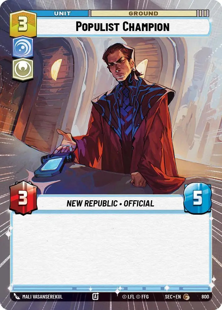 Populist Champion (Hyperspace Foil) (800) [Secrets of Power]